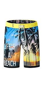 TOSKIP Men''s American Flag Swim Trunks Beach Shorts with Mesh Lining