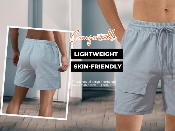 Mens cotton shorts