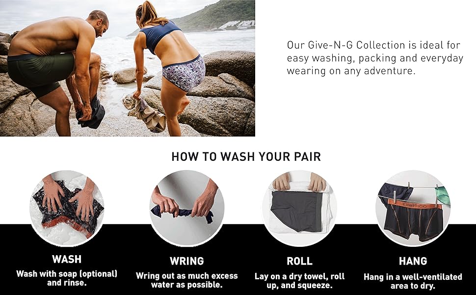 ExOffico Underwear Give N Go collection & how to wash