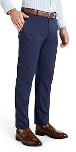 Baron Chino Trim Fit Pants - Stretch, Lightweight, & Moisture-Wicking