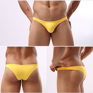 Men super soft sheer bikini