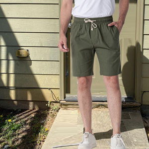 mens linen short