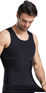 Mens Compression Undershirt Slimming Body Shaper