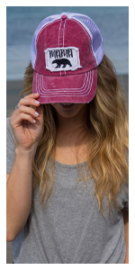 mama bear patch hat mesh trucker