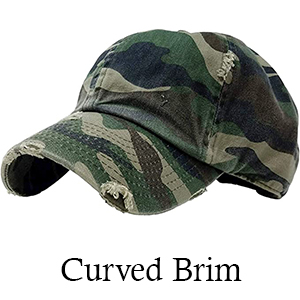 curved brim