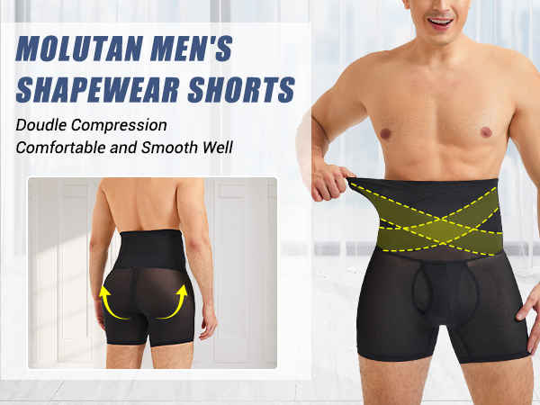 mens body shaper shorts