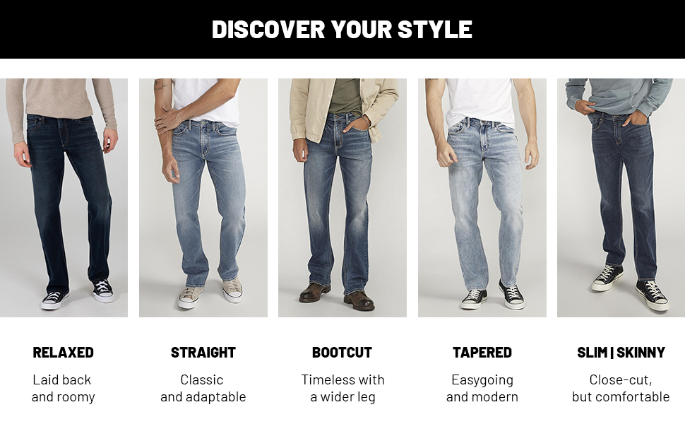 Discover Your Style - relaxed, straight, bootcut, tapered, or skinny