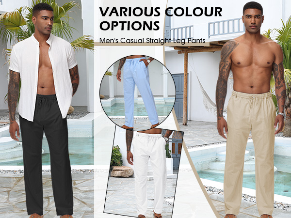 baggy pants men mens lightweight pants mens travel pants men''s casual pants