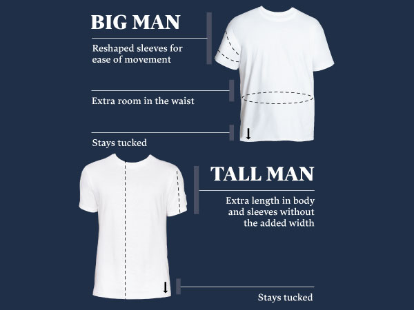 Big and Tall Undershirts