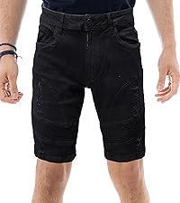 cargo denim shorts