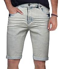 roll up denim shorts