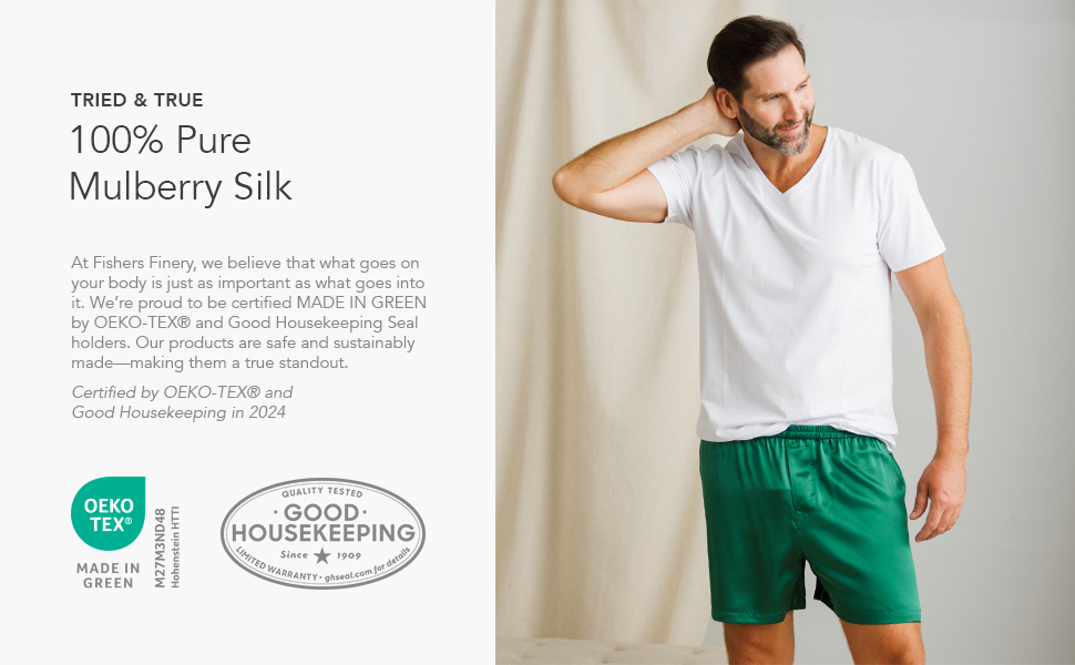 Our 100% pure mulberry silk is good housekeeping approved and oeko-tex certified.