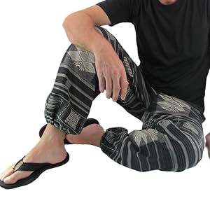 Black Printed baggy pants