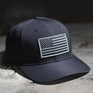 Black Riverside American Flag Cap