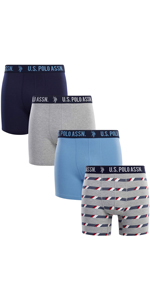 U.S. Polo Assn. Men''s Cotton Stretch Boxer Briefs  with Comfort Pouch