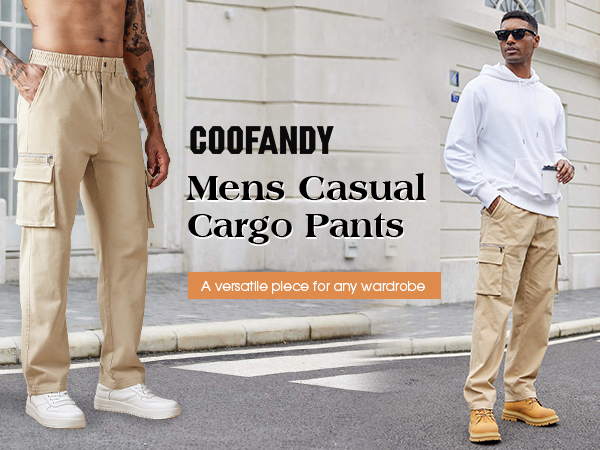 mens casual cargo pants