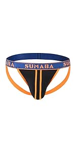 Nylon Breathable Sexy Men''s Thong Men Jockstrap Thongs G String Men T-Back With Pouch