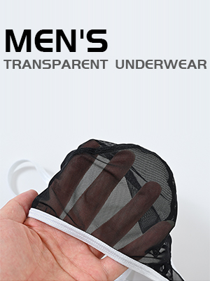 men''s transparent thong