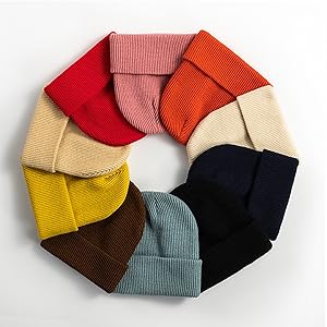 Warm Fleece Skully Stocking Ribbed Hat