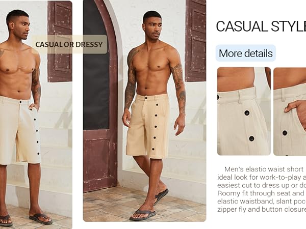 mens casual shorts