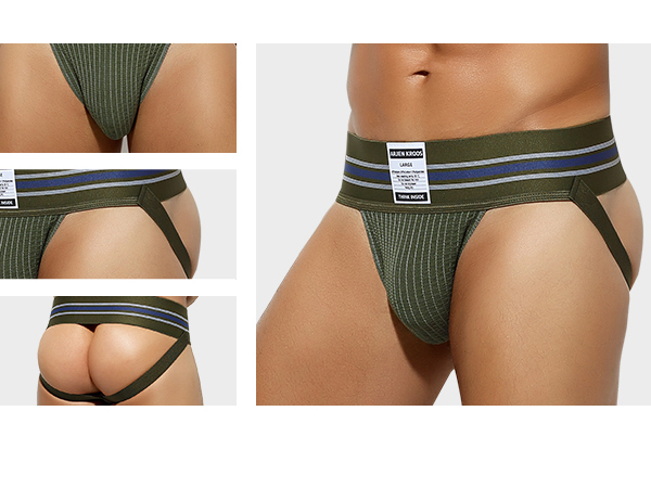 3D BULGE POUCH/ELASTIC STRAPS GIVE A MAXIMUM SUPPORTS