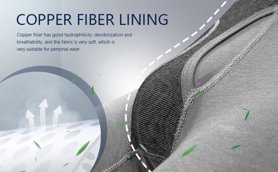 copper fiber has good hydrophilicity deodotization breathable