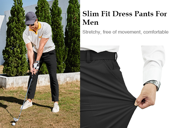 Skinny fit dress pants