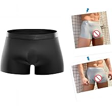 3D pouch ice silk briefs boxer for men underwear