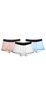 men ice silk underwear boxer briefs