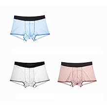 men ice silk underwear boxer briefs