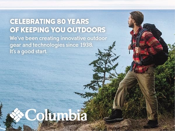 Celebrating 80 years of keeping you outdoors since 1938, Columbia Sportswear