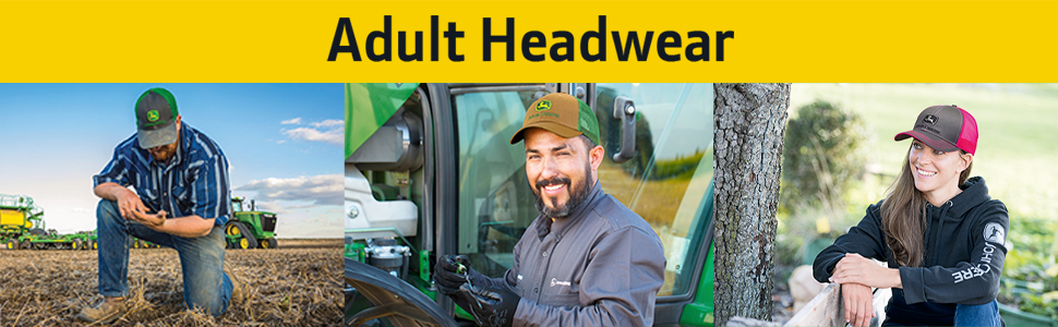 John Deere Headwear, Men, Women, Unisex, John Deere Tractors