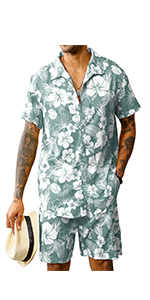 Men&#39;s Hawaiian Floral Sets