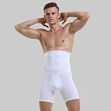 Men''s Tummy Control Shapewear High Waist Body Shaper Slimming Underwear Shorts Belly Girdle Fly