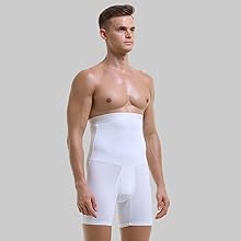 Men''s Tummy Control Shapewear High Waist Body Shaper Slimming Underwear Shorts Belly Girdle Fly