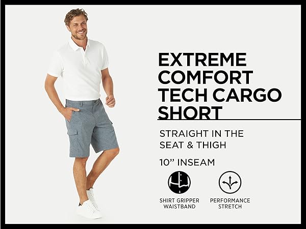 Lee Men''s Performance Series Extreme Comfort Tech Cargo Short