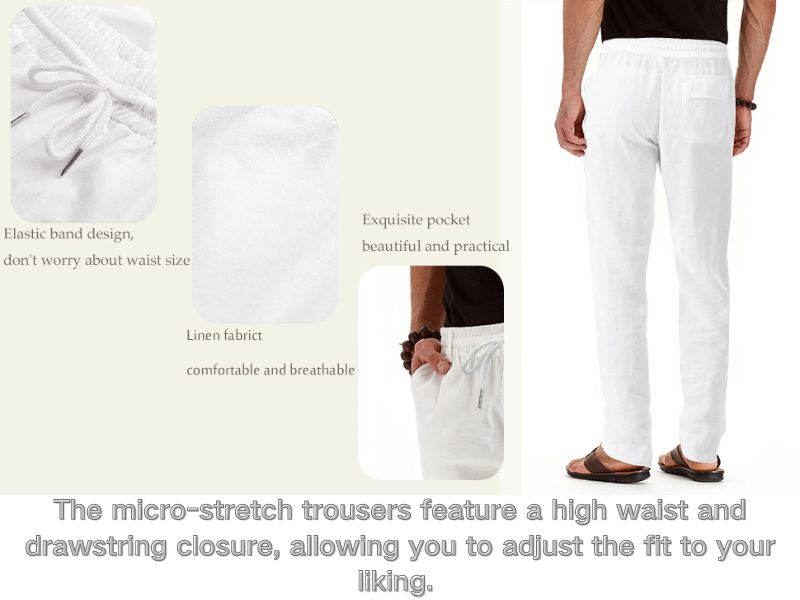 mens linen cotton pants