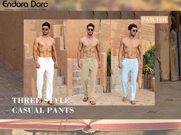 mens linen cotton pants