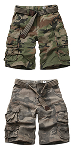 CAMO CARGO SHORTS FOR MEN