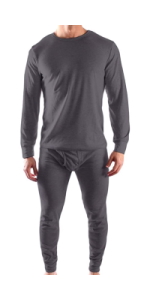 men''s thermal set underwear layering top bottom