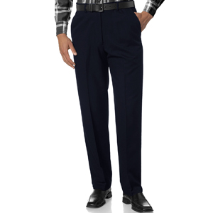 Men''s Slim Fit Flat Front Dress Pant