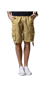 Match Men&amp;amp;#39;s Twill Comfort Cargo Shorts