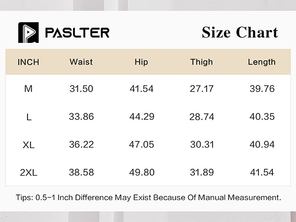 PASLTER Mens Casual Pants Elastic Waist Drawstring Loose Fit Cropped Pants with Pockets