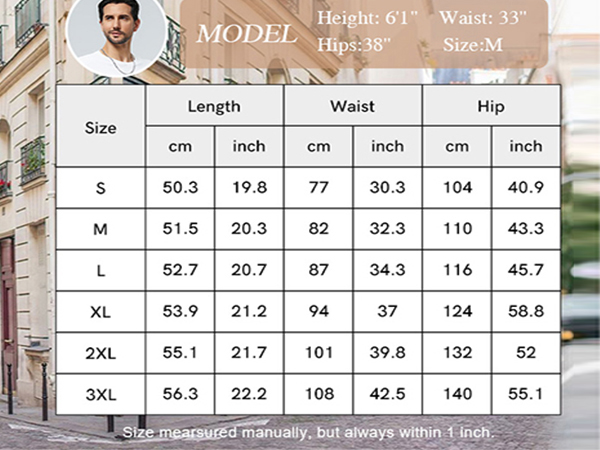 3rd hill Mens Casual Sweat Cargo Cotton Shorts Drawstring Elastic Waist Shorts with 5 Pockets