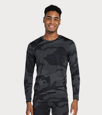 M09 Thermal undershirt top men black camouflage long sleeve shirt  winter camiseta termica camisa