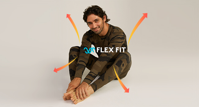 FLEX FIT FLEXIBLE Y CÁLIDO ROPA CONJUNTO SET THERMAL TERMICO INVIERNO FRIO MALLA CAMISA MANGA LARGA