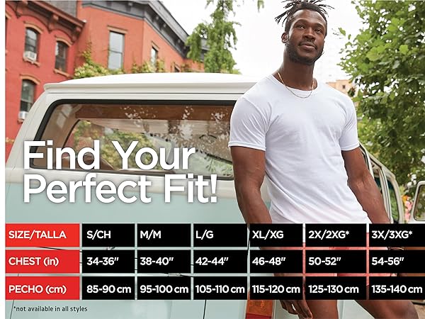 Hanes tees find your perfect fit