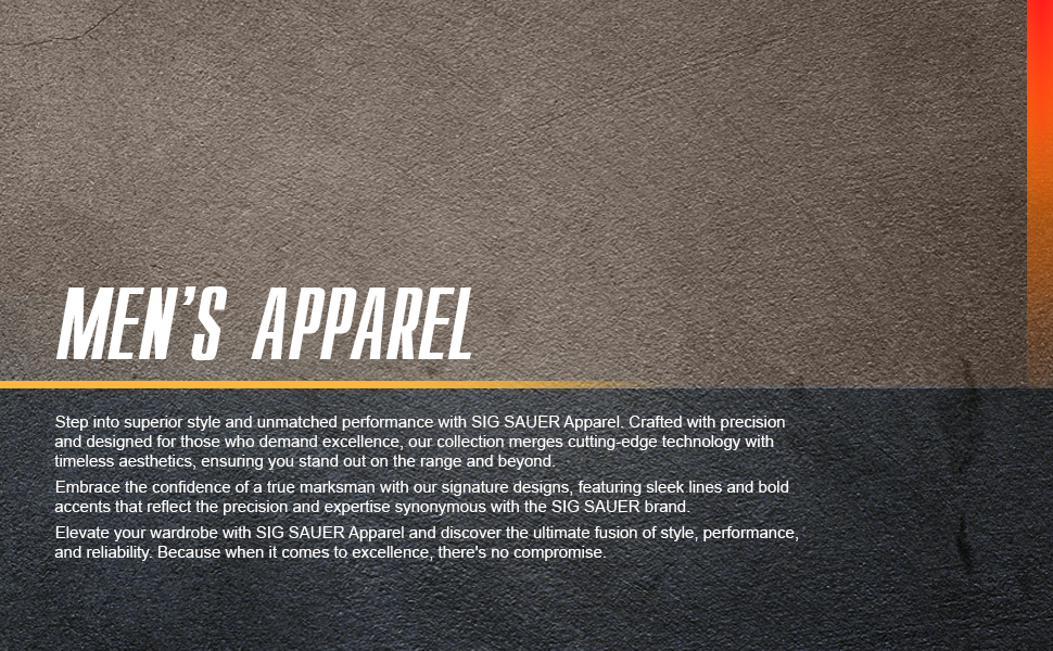 men''s apparel