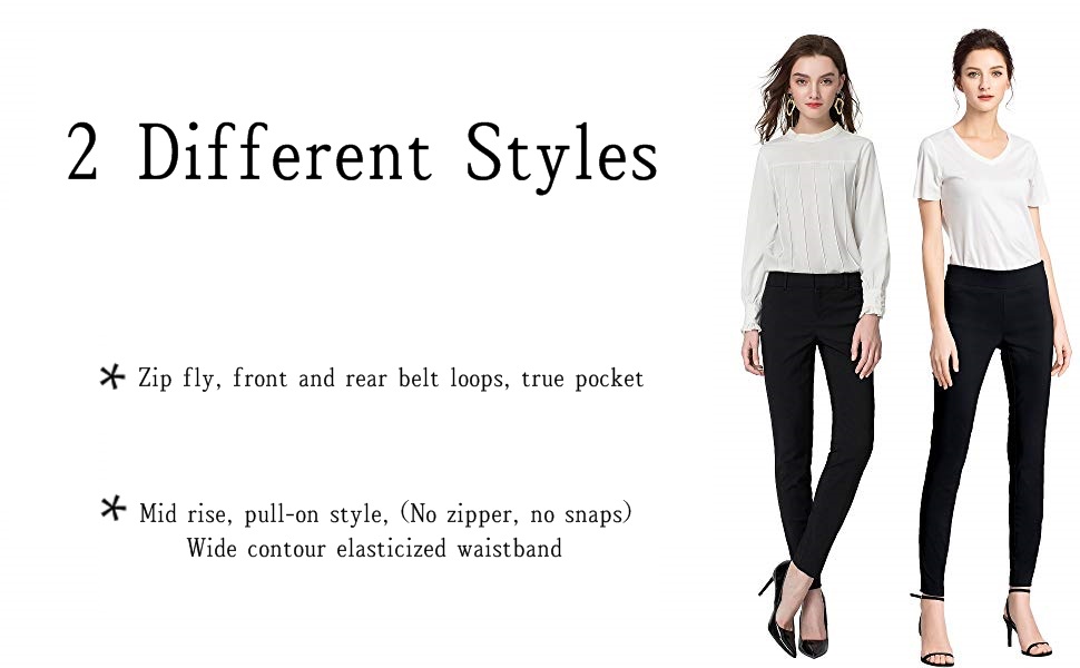  Women''s Stretchy Trousers All Day Relax-Fit Pants