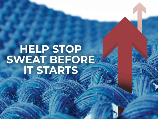 help stop sweat before it starts